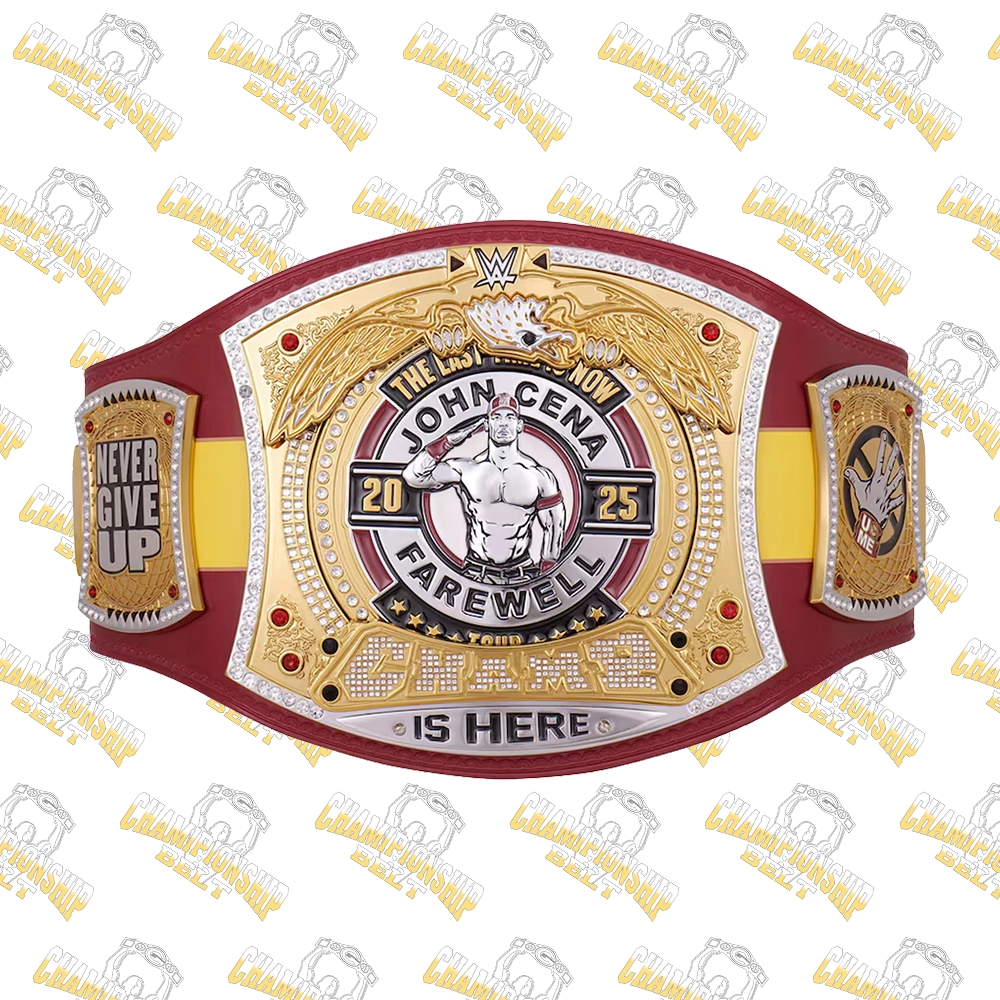 John Cena Farewell 2025 Brussels Spinner Wrestling Championship Replica Belt