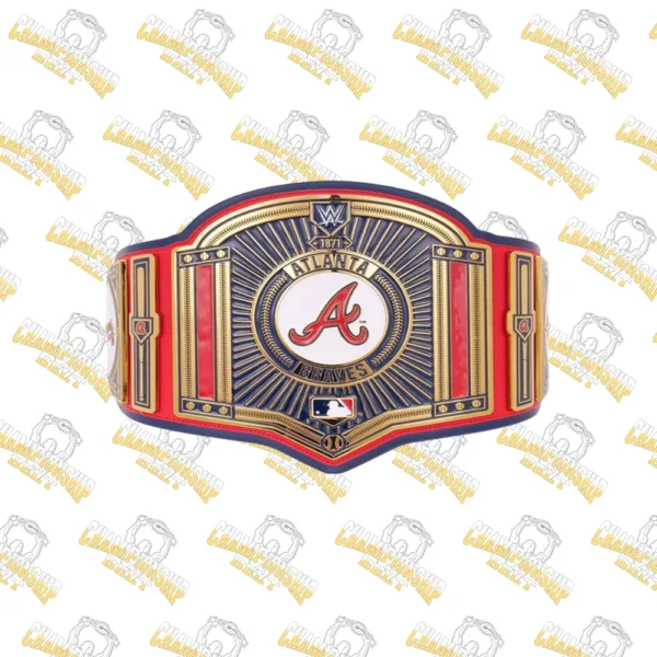 Atlanta Braves MLB Wrestling Championship Replica Zinc Belt