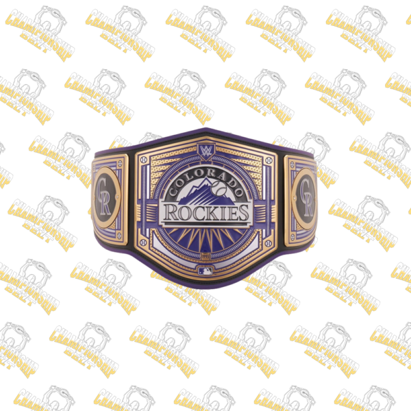 Colorado Rockies MLB Wrestling Championship Replica Zinc Belt