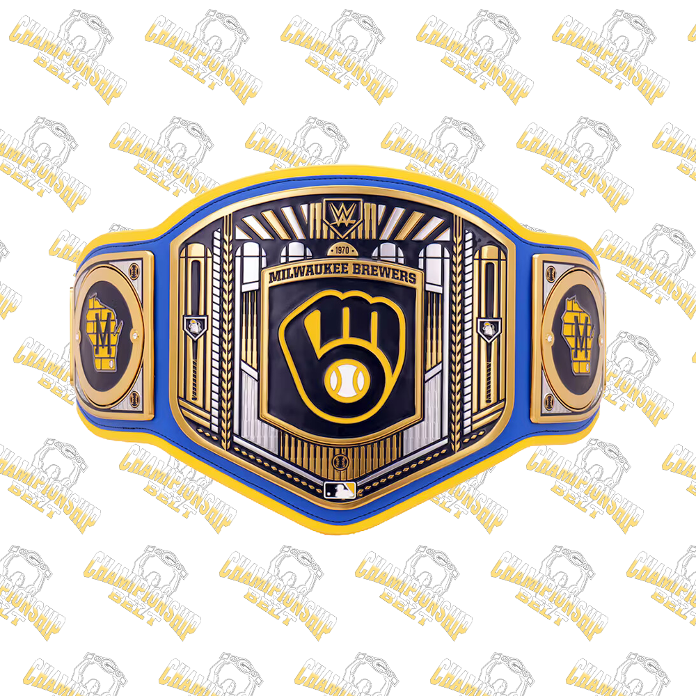Milwaukee Brewers MLB Wrestling Championship Replica Zinc Belt