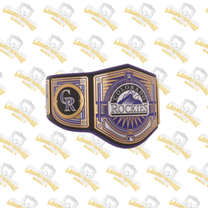 Colorado Rockies MLB Wrestling Championship Replica Zinc Belt