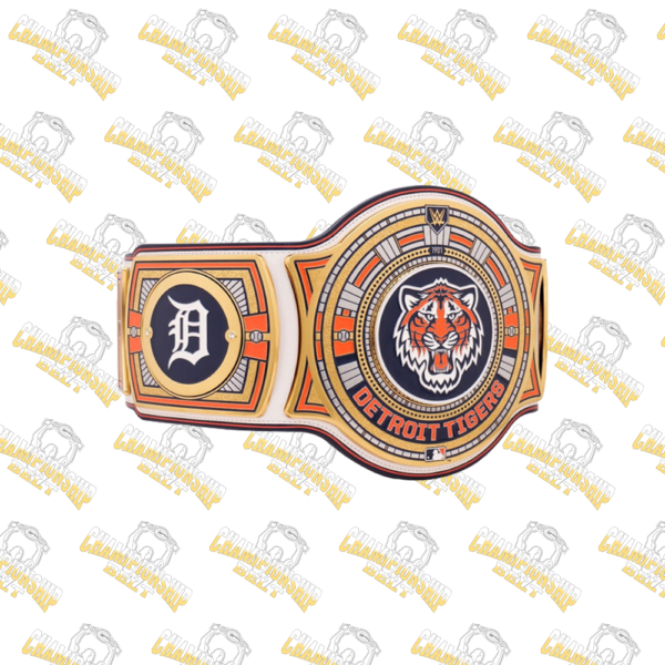 Detroit Tigers MLB Wrestling Championship Replica Zinc Belt
