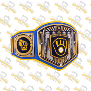 Milwaukee Brewers MLB Wrestling Championship Replica Zinc Belt
