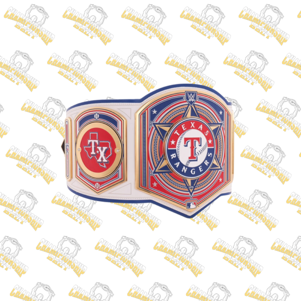 Texas Rangers MLB Wrestling Championship Replica Belt