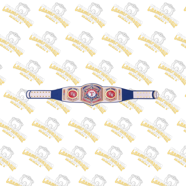 Texas Rangers MLB Wrestling Championship Replica Belt