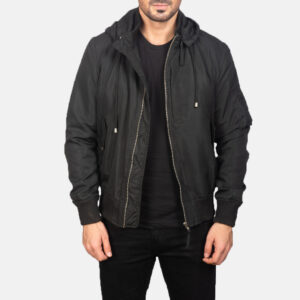 Blain Brown Suede Bomber Jacket