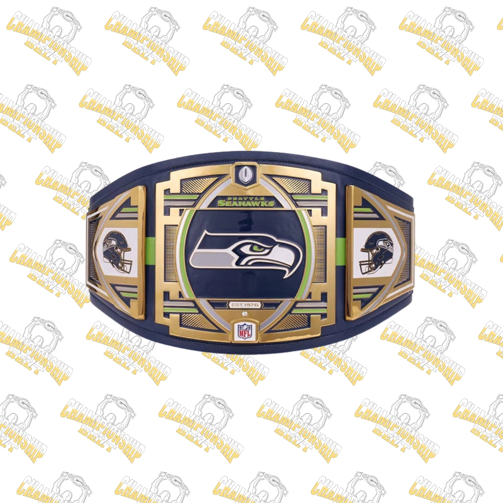 Seattle Seahawks Championship Belt NFL Wrestling Championship Replica Belt
