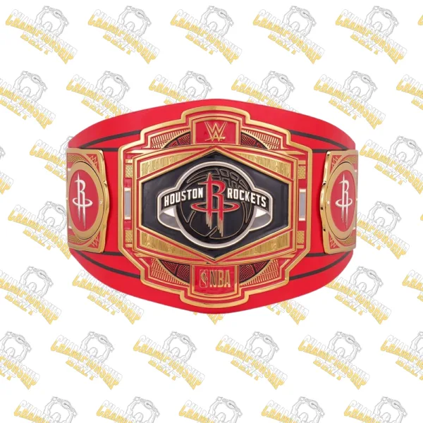 Houston Rockets NBA Wrestling Championship Replica Belt