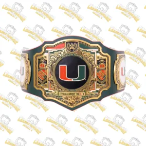 Miami Hurricanes Legacy Wrestling Championship Replica Belt