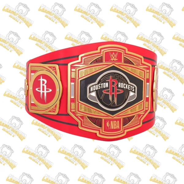 Houston Rockets NBA Wrestling Championship Replica Belt