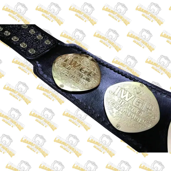 IWGP Tag Team Wrestling Championship Replica Zinc Belt