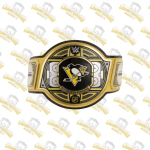 Pittsburgh Penguin NHL Wrestling Championship Title Belt