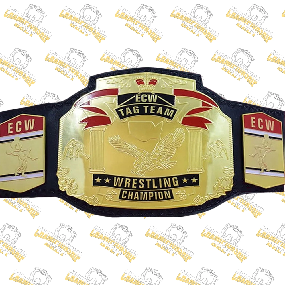 9-1st ECW Tag Team Wrestling Championship Title Belt