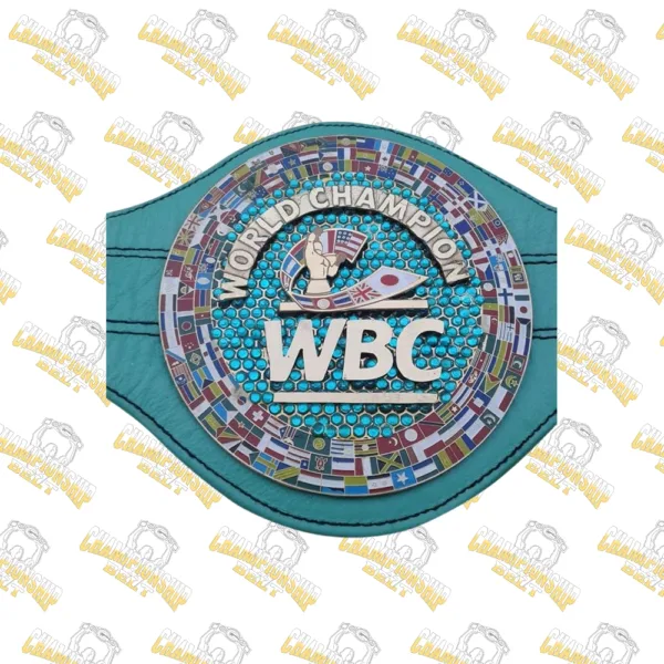 WBC EMERALD Championship Boxing Belt Genuine Leather Replica Mini 72cm Long
