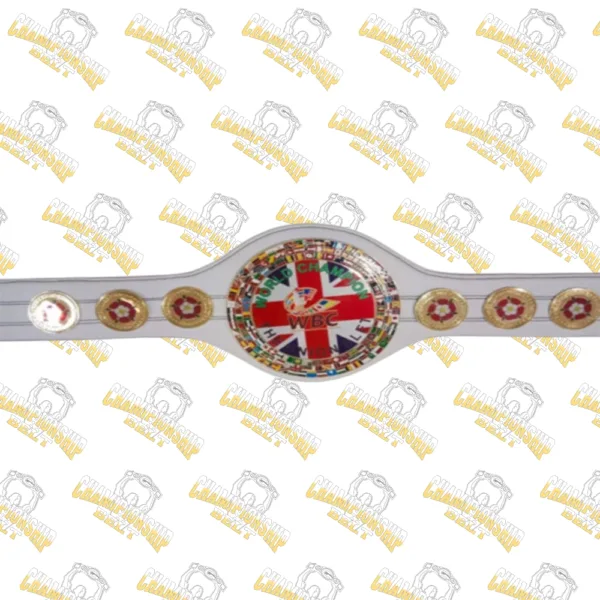 WBC World Boxing Championship Wrestling Title Belt With White Strap