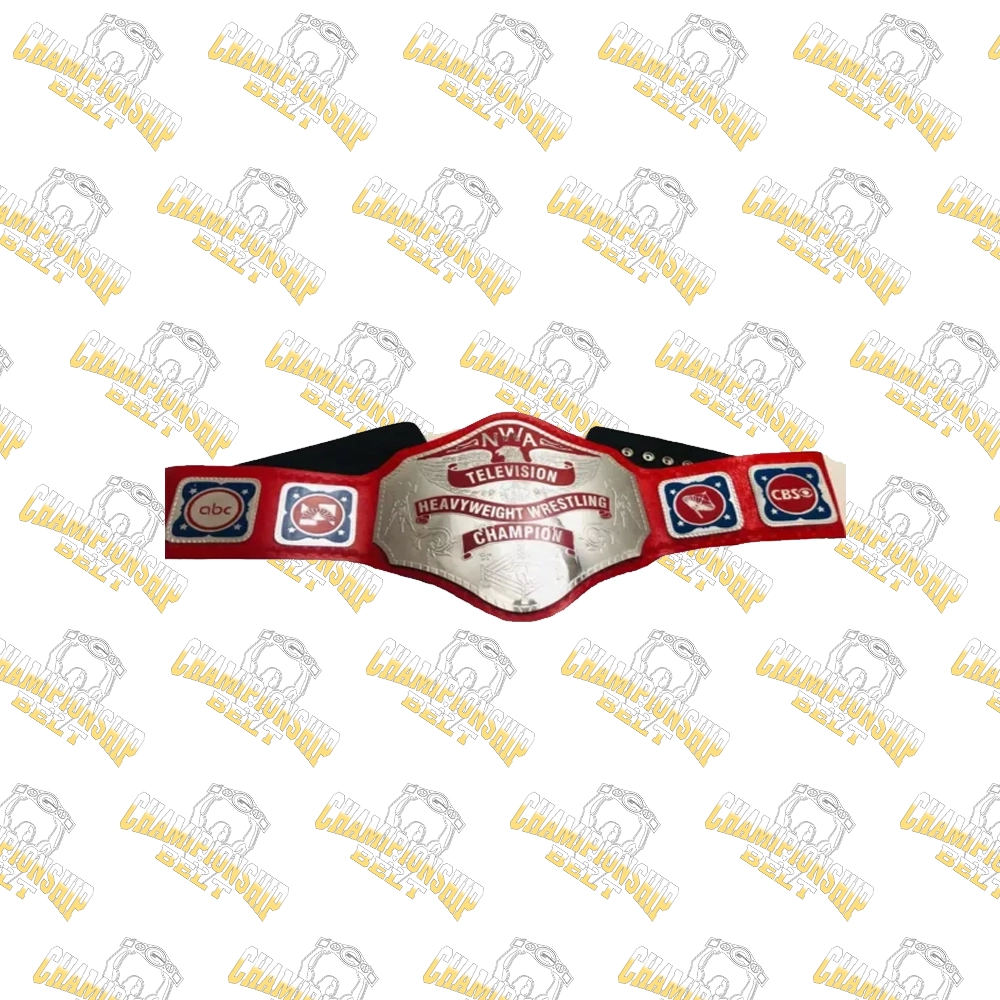 7-NWA Black Television Championship Title custom belt