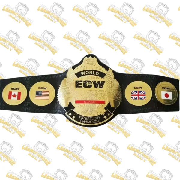 ECW World Television Heavyweight Wrestling Championship Replica Title Belt