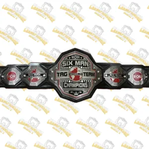 ROH Six Man World Tag Team Championship Wrestling Belt Ttile