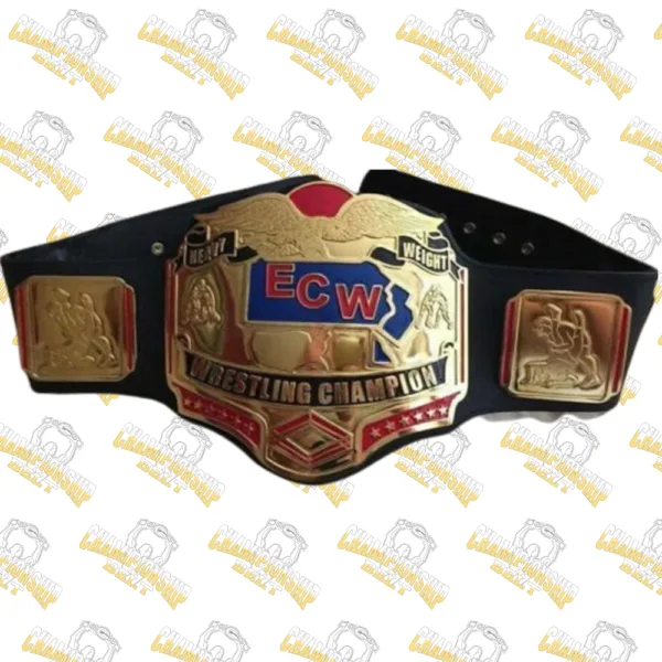 Custom ECW Champion Wrestling Leather Belt