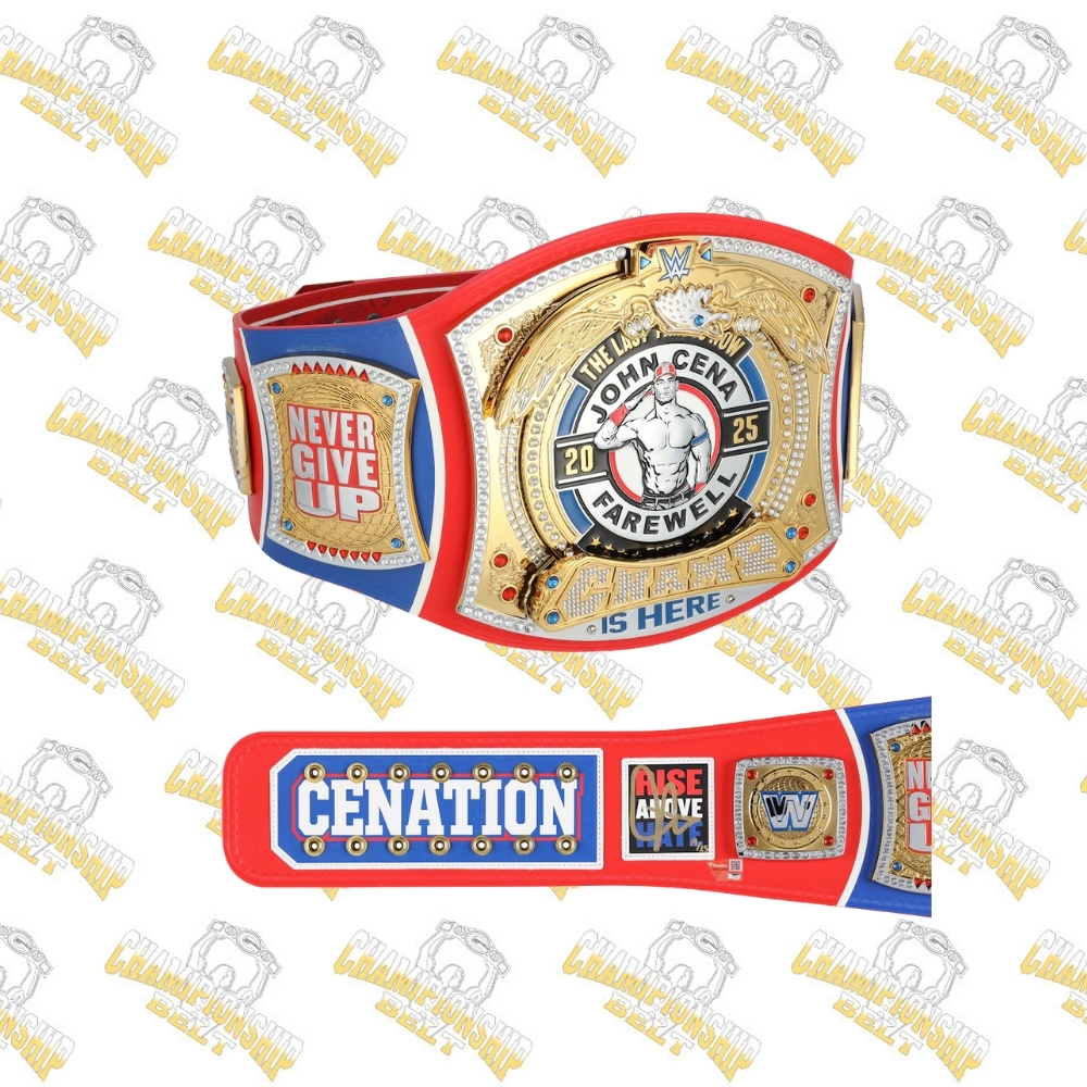 John Cena WWE Autographed Farewell Tour 2025 Montreal Replica Title Belt