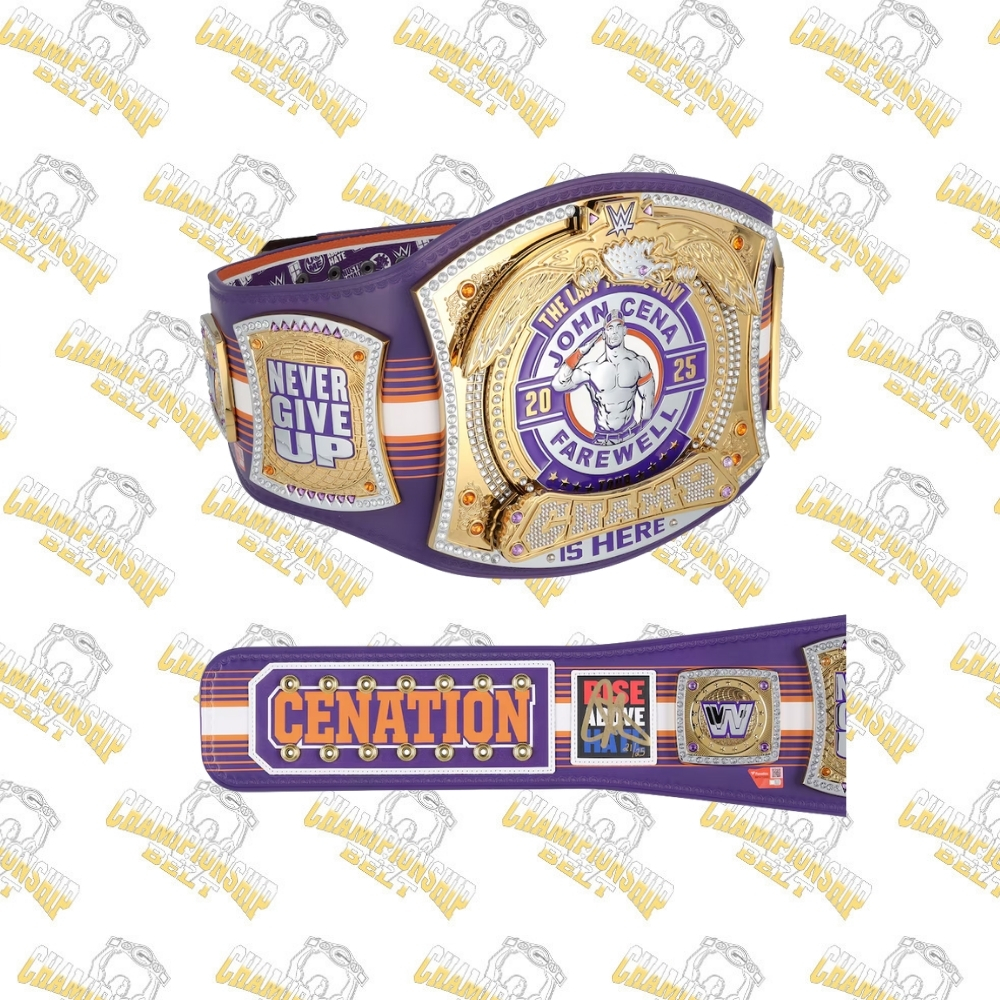 John Cena WWE Autographed Farewell Tour 2025 Phoenix Replica Title Belt
