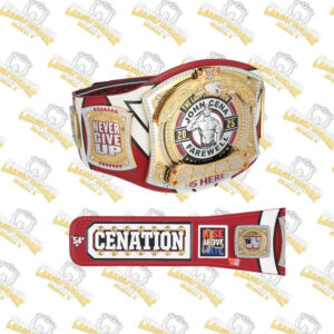 John Cena WWE Autographed Farewell Tour 2025 Springfield Replica Title Belt