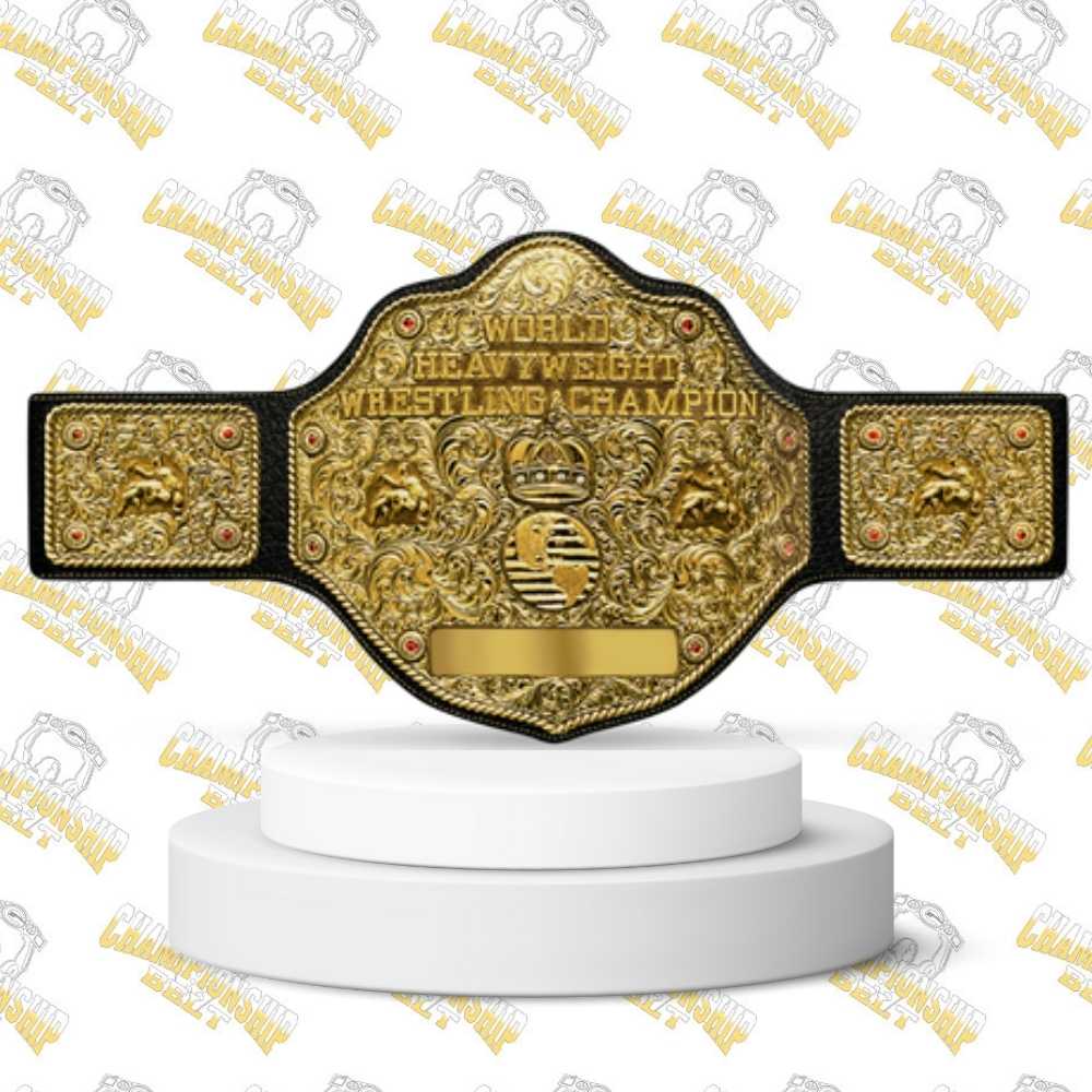 Big Gold Heavyweight Championship Wrestling Replica Title Belt