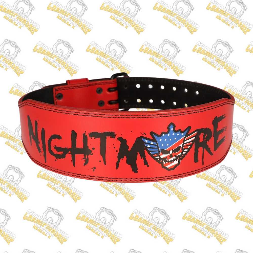 Red Cody Rhodes American Nightmare Weight Lifting Belt