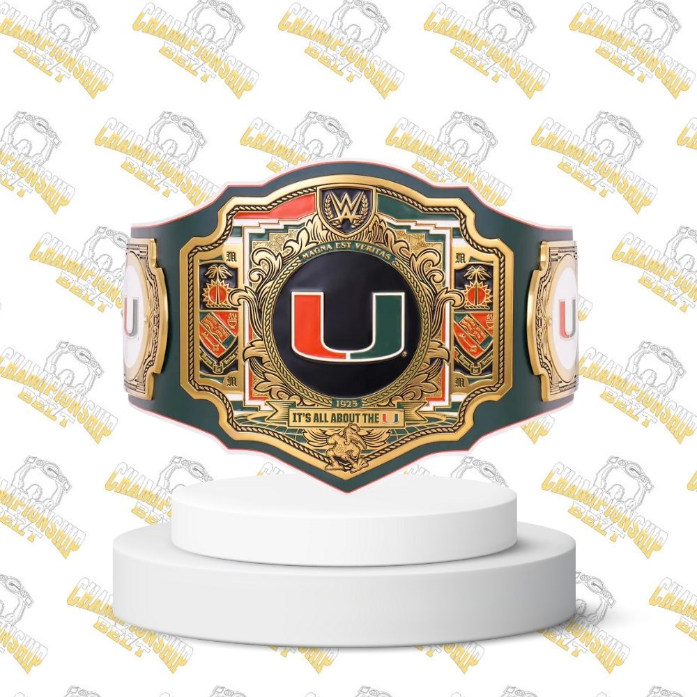 Miami Hurricanes WWE Legacy Title Belt