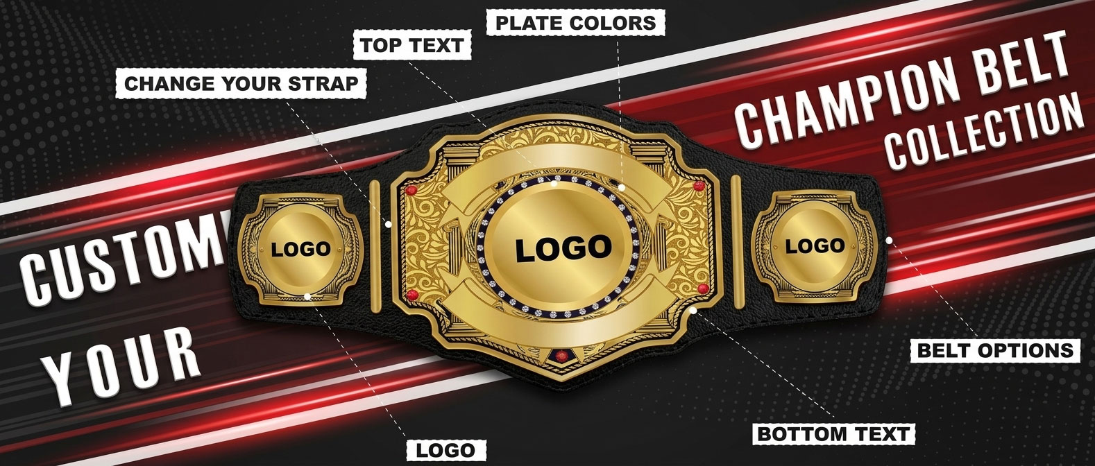 CUSTOMIZED CHAMPIONSHIP BELTS