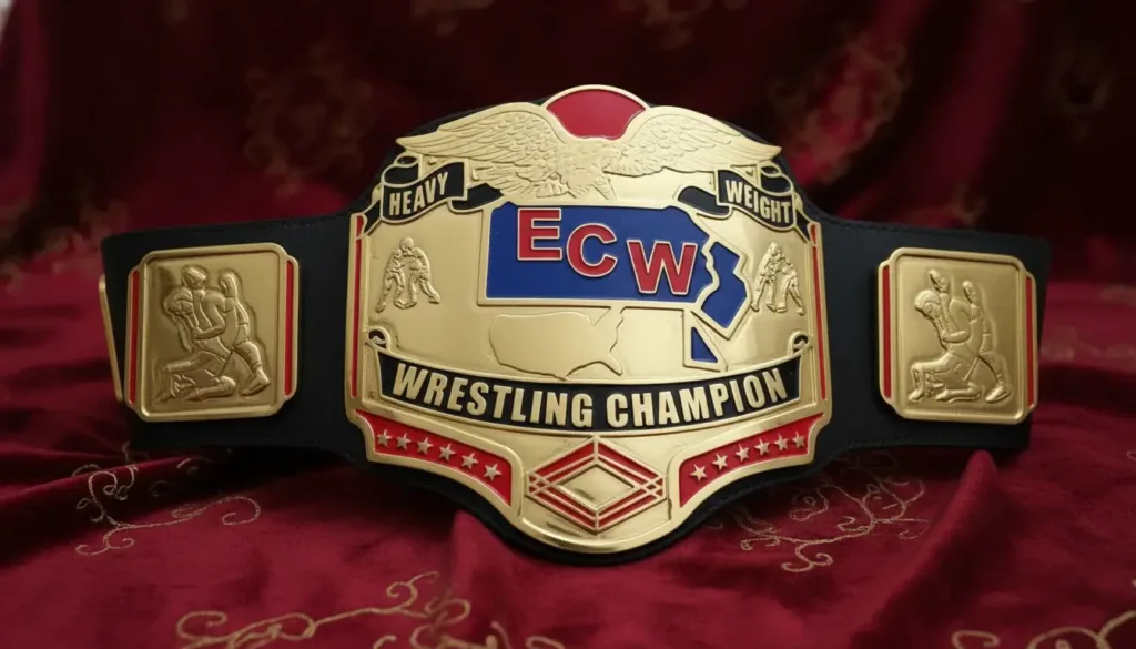 10-Custom ECW Champion Wrestling Leather Belt