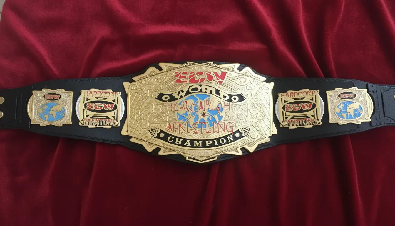 12-ECW World Championship Title Belt
