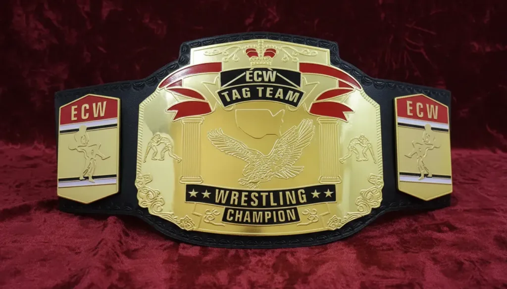 9-1st ECW Tag Team Championship Title Belt