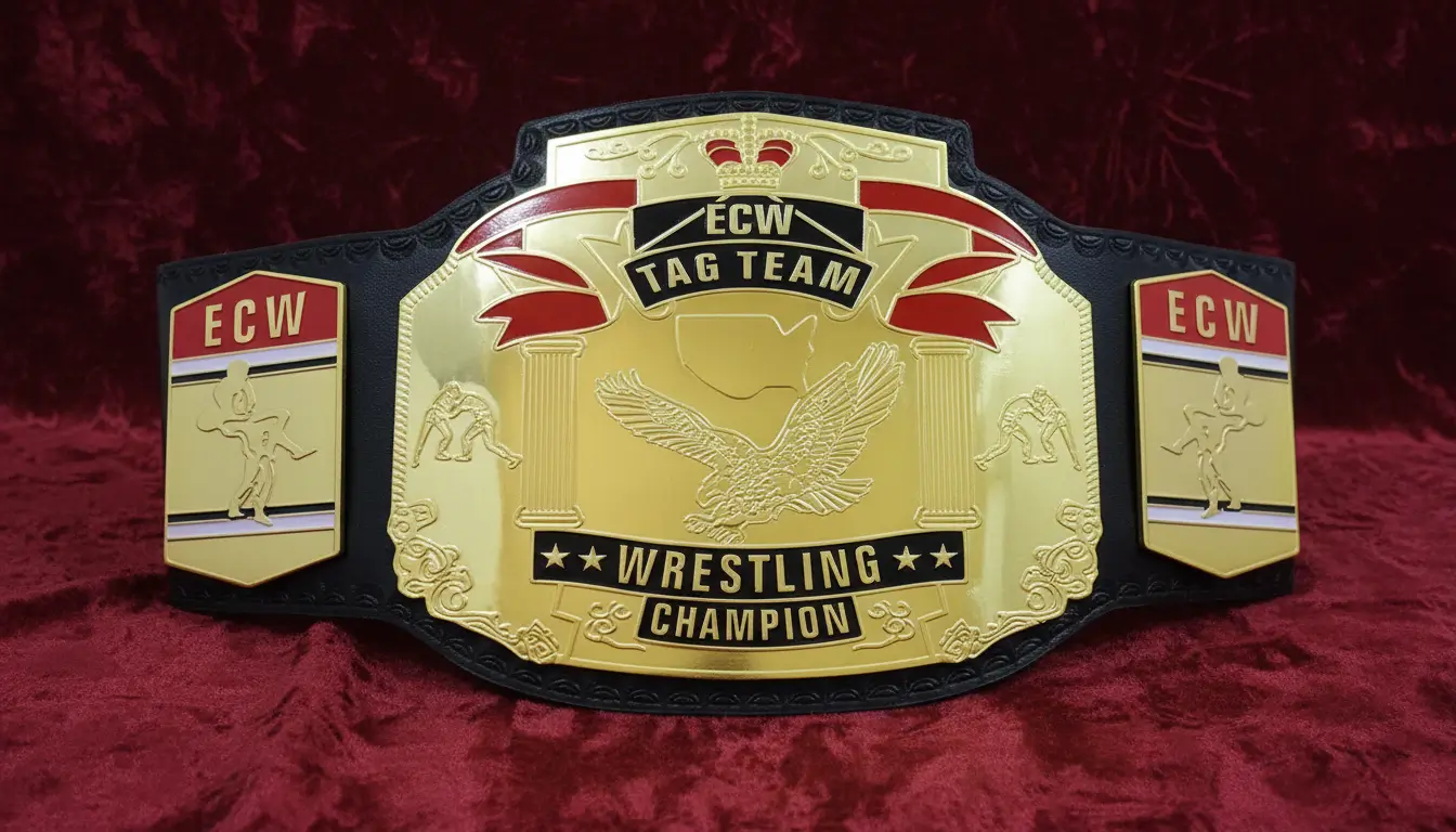 9-1st ECW Tag Team Championship Title Belt