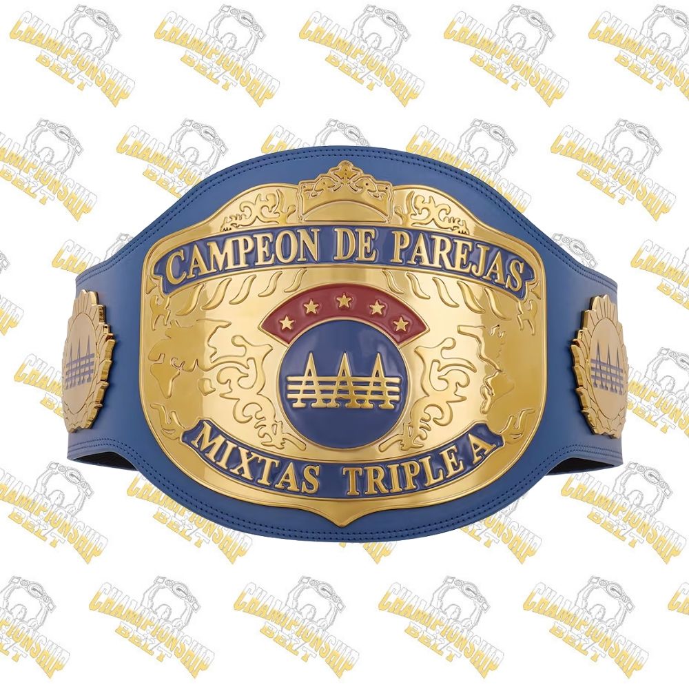 AAA World Mixed Tag Team Championship Replica Title Belt