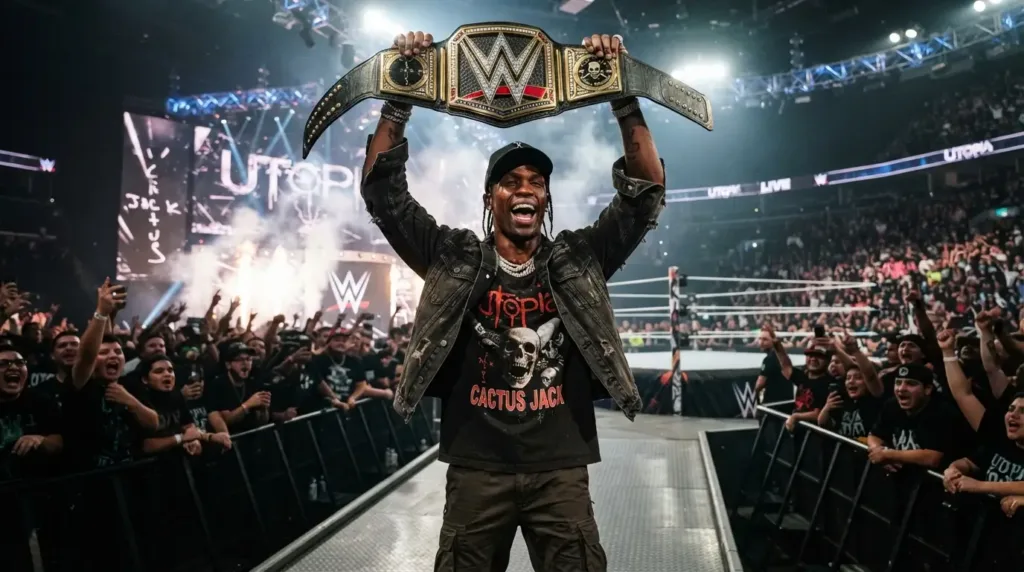 Travis Scott WWE Belt.