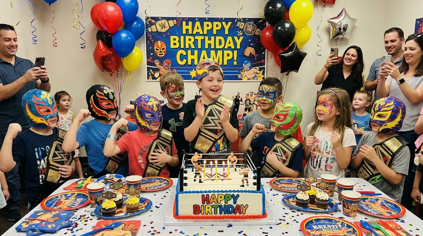 wrestling birthday party ideas